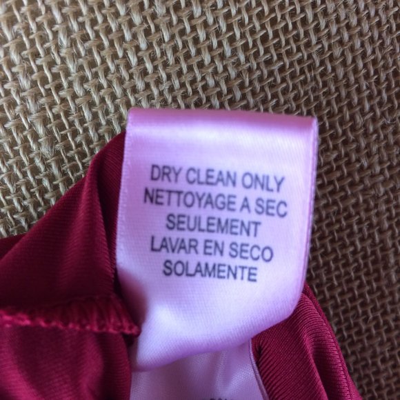 BCBGMaxAzria Red V-Neck Ruched Stretch Dress Sz M - Picture 7 of 7